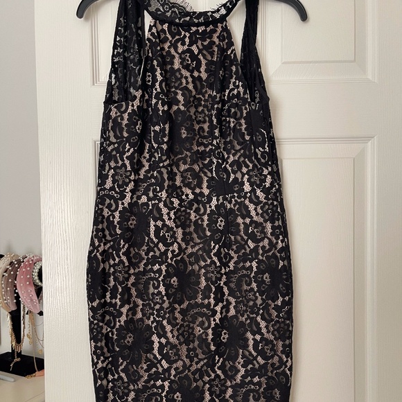 Keepsake Black and Cream lace cocktail dress - Picture 3 of 3